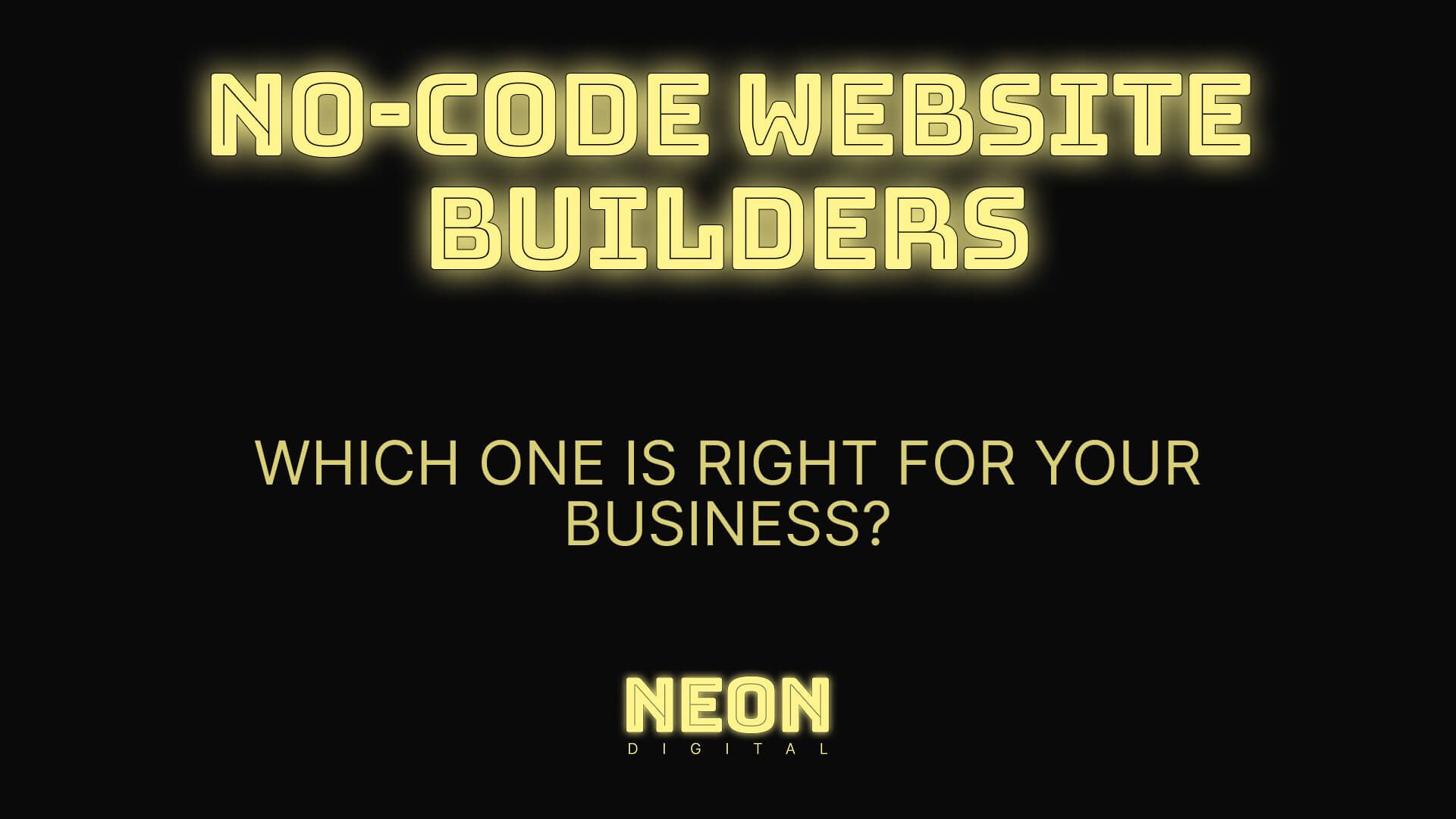 "No-code website builders, which one is right for your business?"