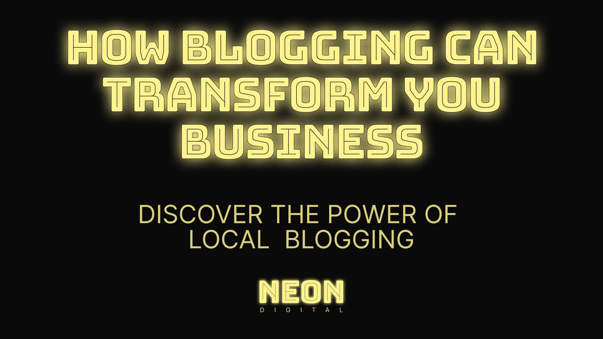 "how blogging can transform your business. Discover the power of local blogging"