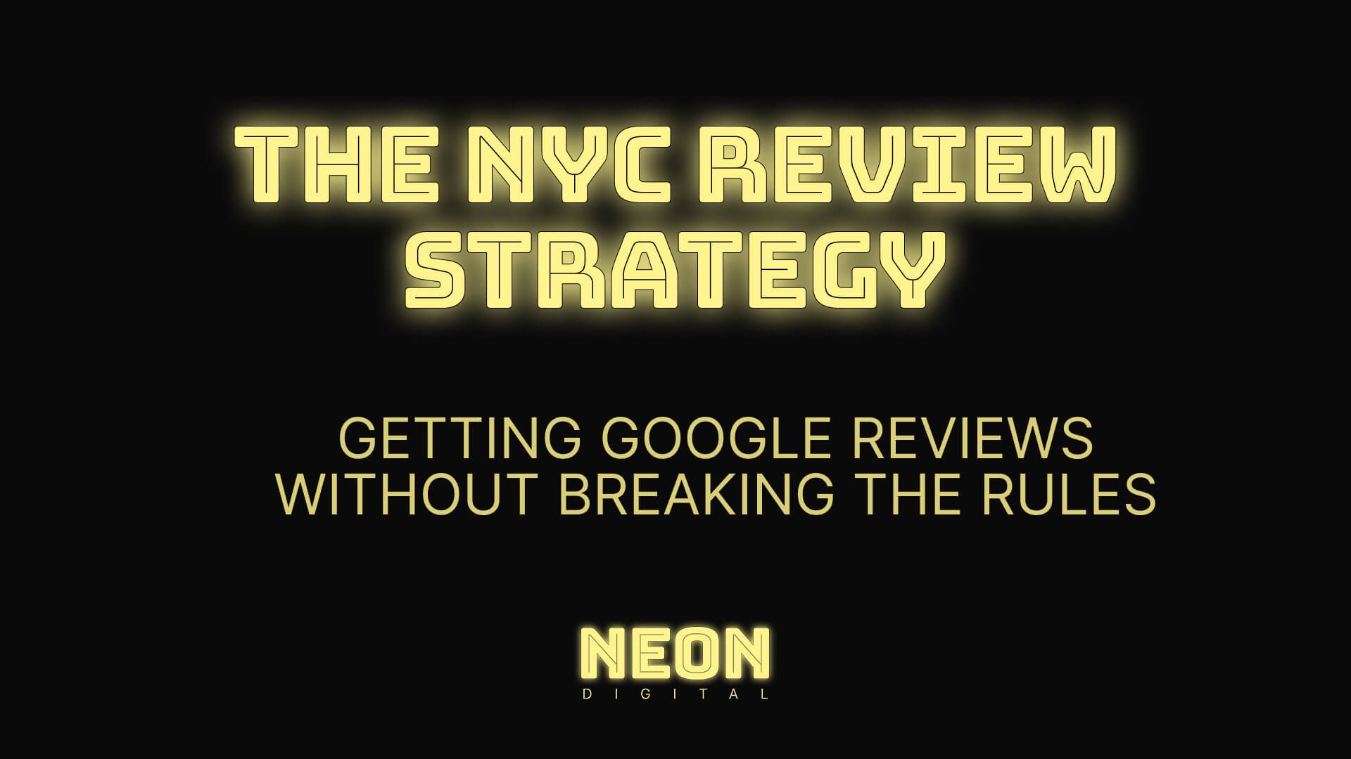 "The NYC Review Strategy: Getting Google Reviews Without Breaking the Rules"